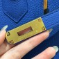 Hermes Birkin 25 / Birkin 30  in Togo Leather-Blue Hydra