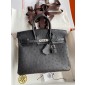 Pre-ordered Birkin 25 / 30  in Ostrich Leather- Black