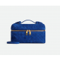 Blue Royal Intrecciato Suede Bang Bang Vanity Case 