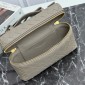 Limestone Intrecciato leather Bang Bang Vanity Case 
