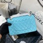 Chanel Medium Flap Handbag in Lambskin-Light blue