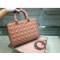 Pelle di agnello Cannage Borsa Grande Lady Dior 