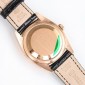 Rolex Day-Date 36mm , Oyster, leather，18K rose gold
