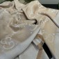 Gucci GG jacquard silk wool shawl 
