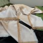 Gucci GG jacquard silk wool shawl 