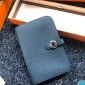 1:1 Hermes Dogon Wallet in soft togo leather