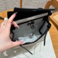Hermes Herbag Mini Bag- Ecru/Black