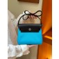 Hermes Herbag Mini Bag- bleu riviera/ noir