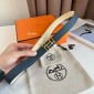 Hermes H au Carre Twist Belt 24mm