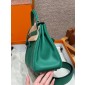 Hermes Kelly Lakis Pocket 28 / 32 in Swift Leather-Vert Vertigo