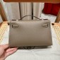 Hermes Kelly Pochette in Epsom Leather- Etoupe
