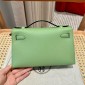 Hermes Kelly Pochette in Epsom Leather-Vert Criquet