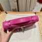 Hermes Kelly Pochette in Swift Leather-Magnolia