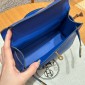 Hermes Kelly Pochette in Swift Leather-Blue electric