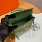 Hermes Mini Kelly Epsom leather-Vert Criquent