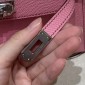 Hermes Mini Kelly Epsom leather-Cherry pink