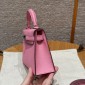 Hermes Mini Kelly Epsom leather-Cherry pink