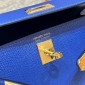 Hermes Mini Kelly Epsom leather-Blue electric