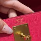 Hermes Kelly 32cm in Epsom leather-Rose extreme