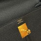 Hermes Kelly 35cm in Togo leather-Black