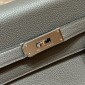 Hermes Kelly 35cm in Togo leather-Gris Mayer