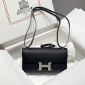 Hermes Constance Elan Shoulder Bag in Epsom Leather-Black