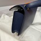 Hermes Constance Elan Shoulder Bag in Epsom Leather-Navy blue