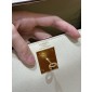 Hermes Kelly 25 / 28  in Epsom Leather-Cream white