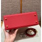 Hermes Kelly 25 / 28  in Epsom Leather-Rouge casaque