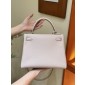 Hermes Kelly 25 / 28  in togo leather-Mauve pale