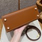 Hermes Kelly 25 / 28  in Box Leather-Brown