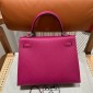 Hermes Kelly 25 / 28  in Epsom Leather-Rose purple