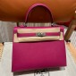 Hermes Kelly 25 / 28  in Epsom Leather-Rose purple
