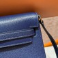 Hermes Kelly Elan Shoulder Bag-Navy blue 