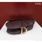 Christian Dior Saddle Bag with Strap-Plum
