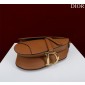 Christian Dior Saddle Bag with Strap-Brown 