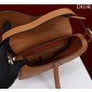 Christian Dior Saddle Bag with Strap-Brown 