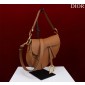 Christian Dior Saddle Bag with Strap-Brown 