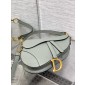 Christian Dior Saddle Bag with Strap-Stone grey