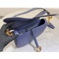 Christian Dior Saddle Bag with Strap-Deep Ocean Blue 