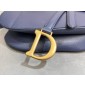 Christian Dior Saddle Bag with Strap-Deep Ocean Blue 