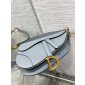 Christian Dior Saddle Bag with Strap-Blue Brume