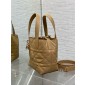 Small Dior Toujours Vertical Tote Bag-Tan