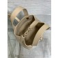 Small Dior Toujours Vertical Tote Bag-Powder beige