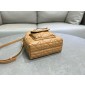 Small Dior Caro Bucket Bag-Light gold tone