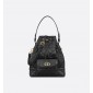 Small Dior Caro Bucket Bag-Black