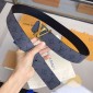 Cintura LV Initiales 40 MM Reversibile 