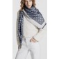 LV Denim Monogram Shawl 