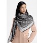 LV  Denim Monogram Shawl 