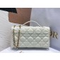 Lady Dior Top Handle Clutch 